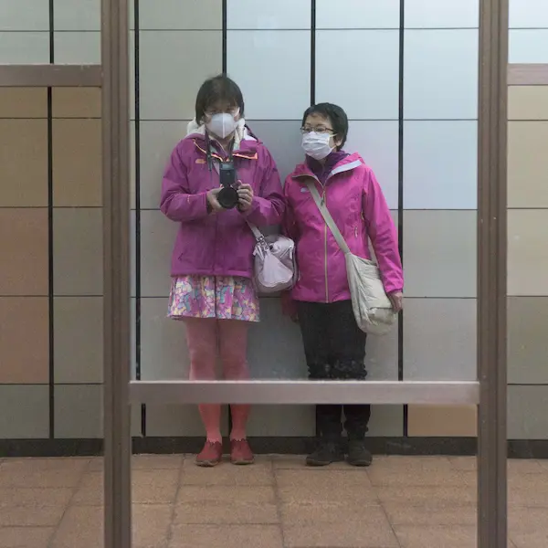 Mirror in subway